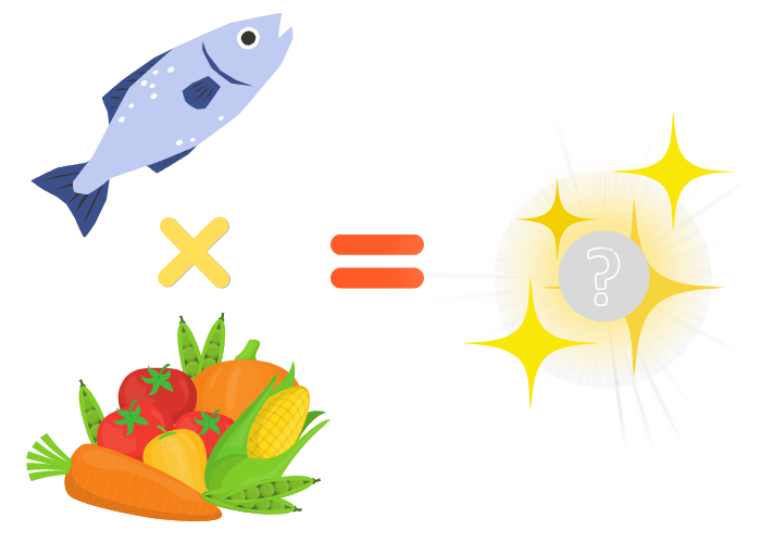 魚と野菜によるうまみの相乗効果